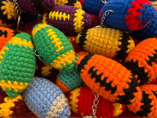 Crochet Football Keychain