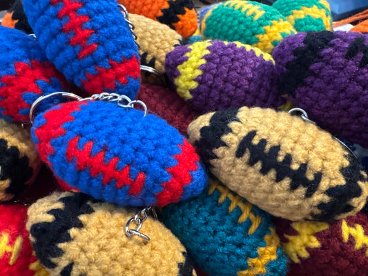 Crochet Football Keychain