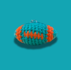 Crochet Football Keychain