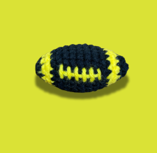Crochet Football Keychain