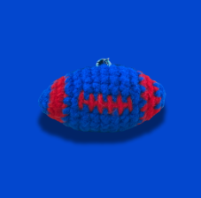 Crochet Football Keychain