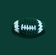 Crochet Football Keychain