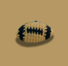 Crochet Football Keychain