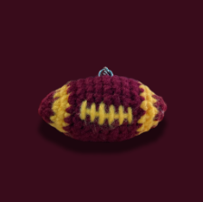 Crochet Football Keychain