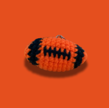 Crochet Football Keychain