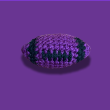 Crochet Football Keychain