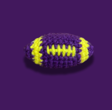 Crochet Football Keychain