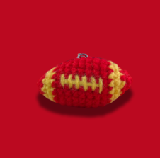 Crochet Football Keychain