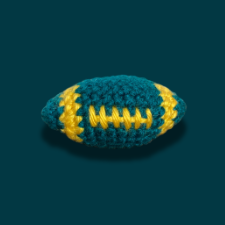 Crochet Football Keychain